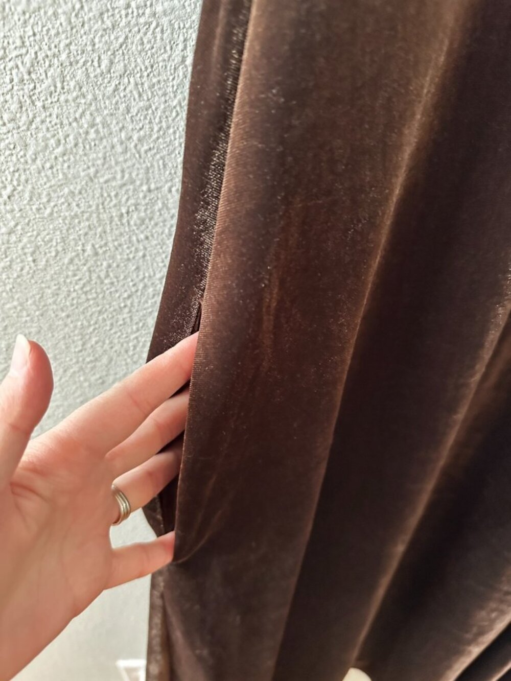 Betabrand Brown Velvet Midi Dress Sleeveless Women's XXL - Picture 4 of 6